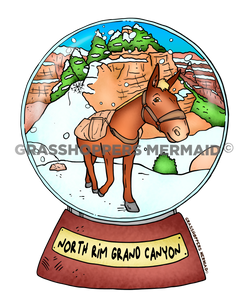 Snowglobe Canyon Mule