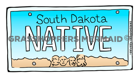 South Dakota License Plate