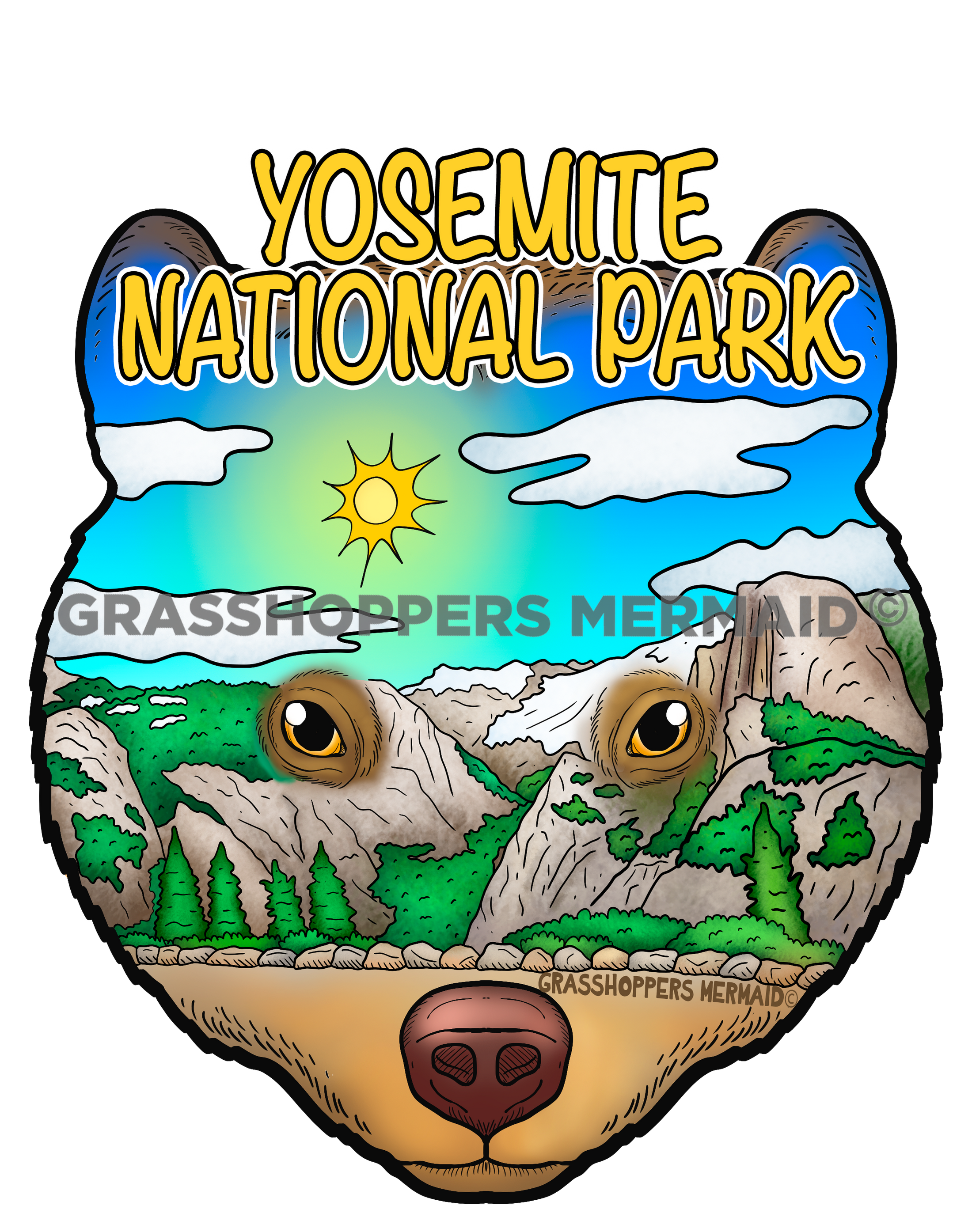 Glacier Points Bear Face