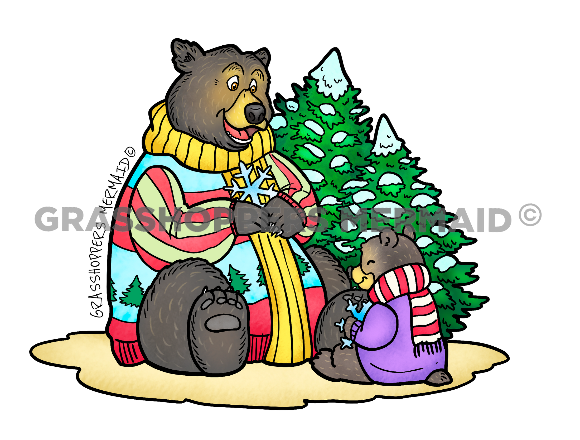 Tree Decorating Bears