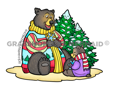 Tree Decorating Bears