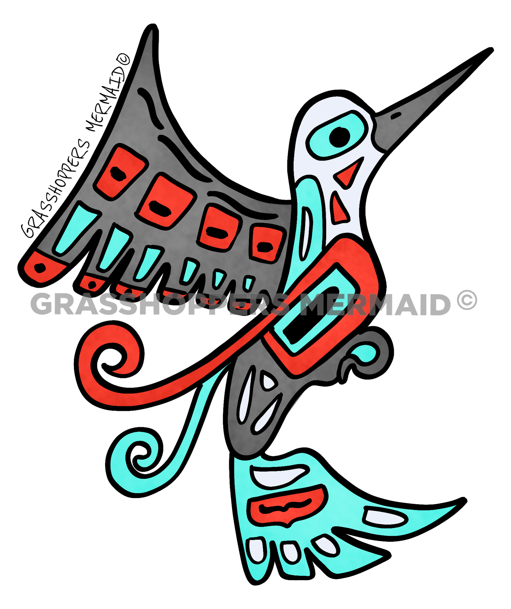 Tribal Hummingbird