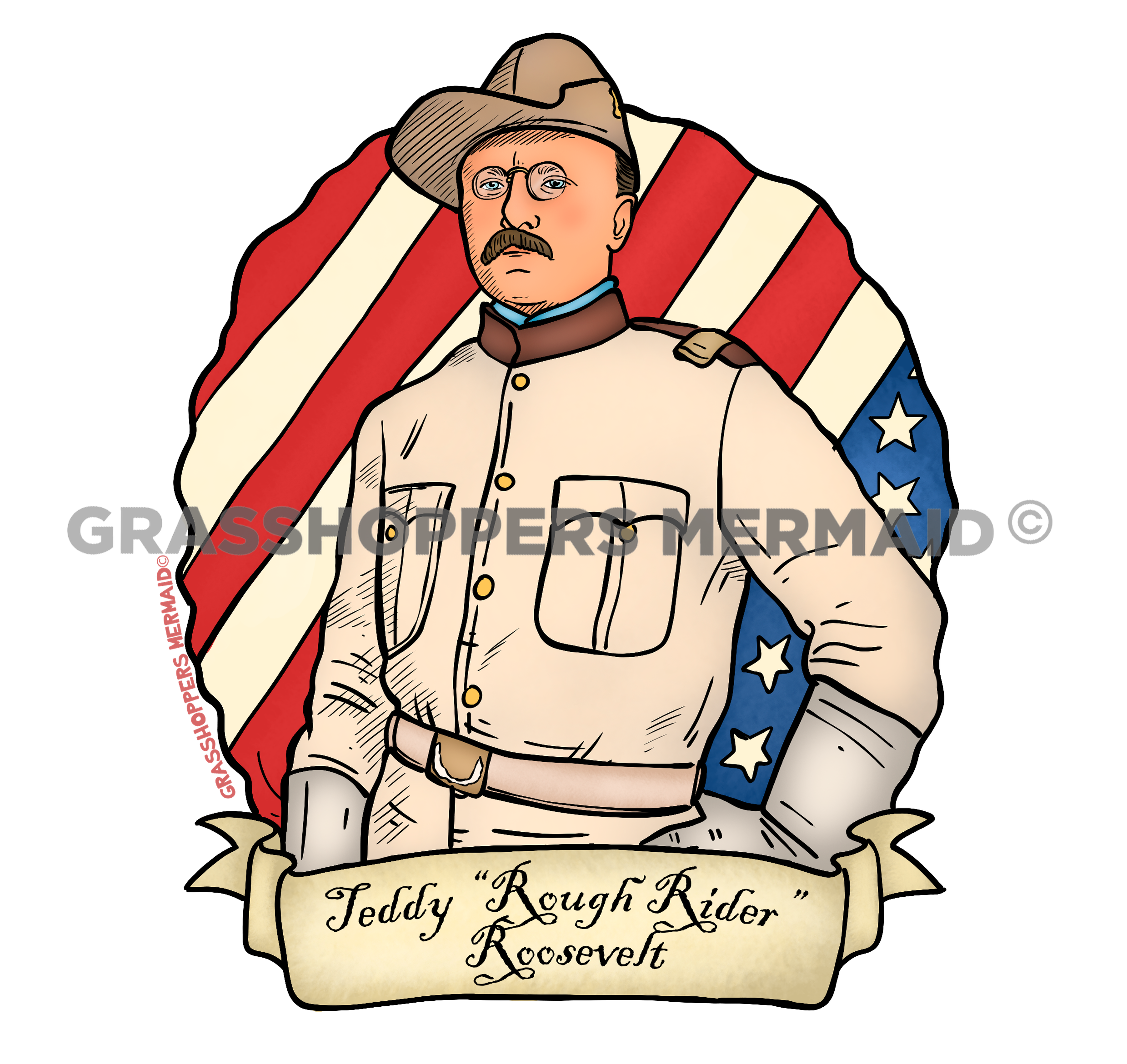 Teddy the Rough Rider – Grasshopper's Mermaid
