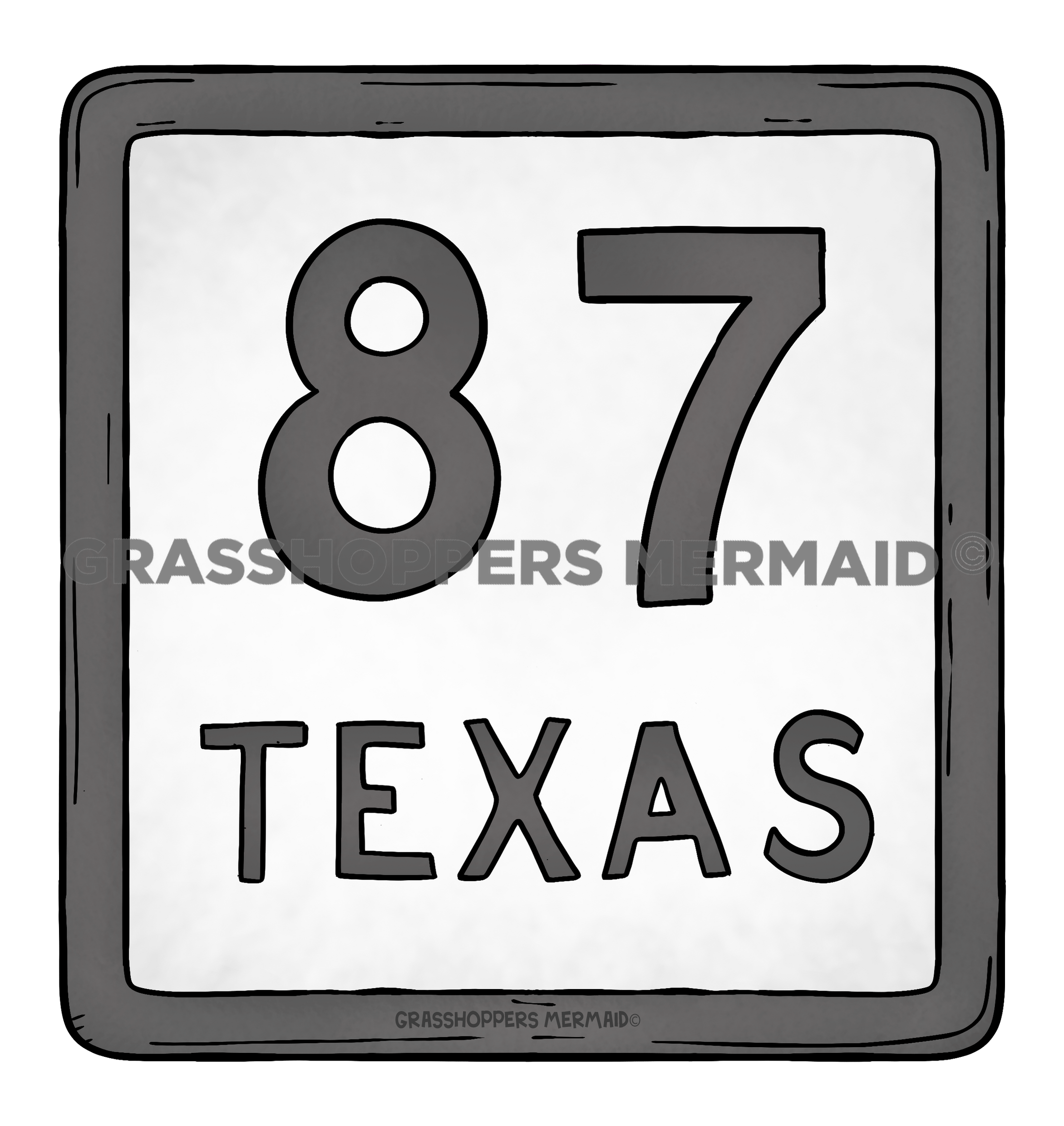 Texas 87 Sign