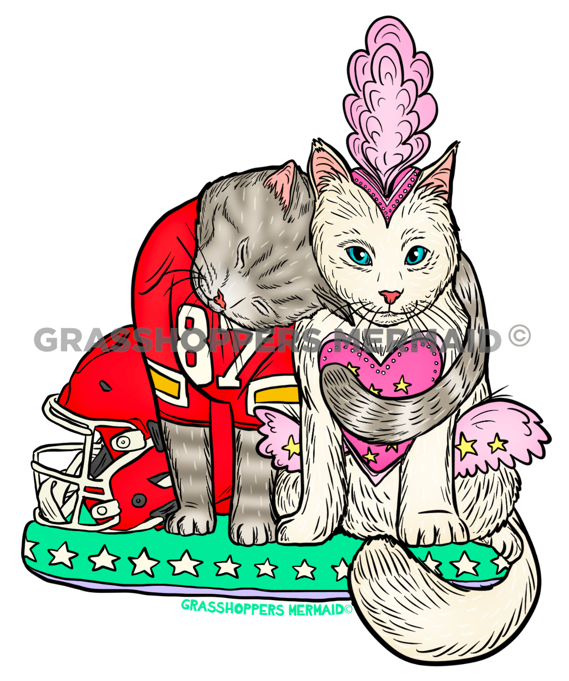 The Showgirl Wedding Cats