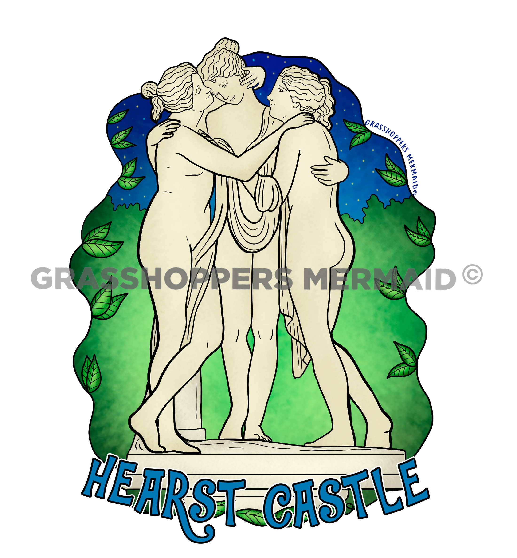 Hearst Three Graces Statue