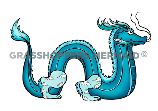 Traditional Blue Dragon
