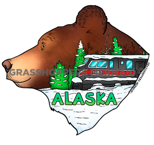 Train Bear Outline