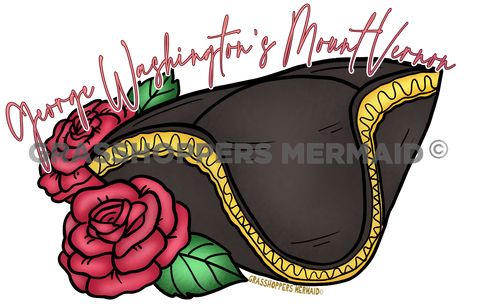 Tricorn Hat with Roses