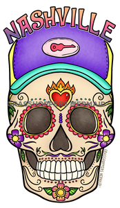 Trucker Sugar Skull