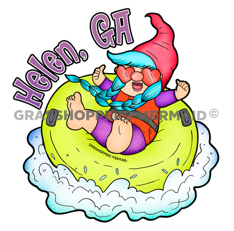 Tubing Girl Gnome