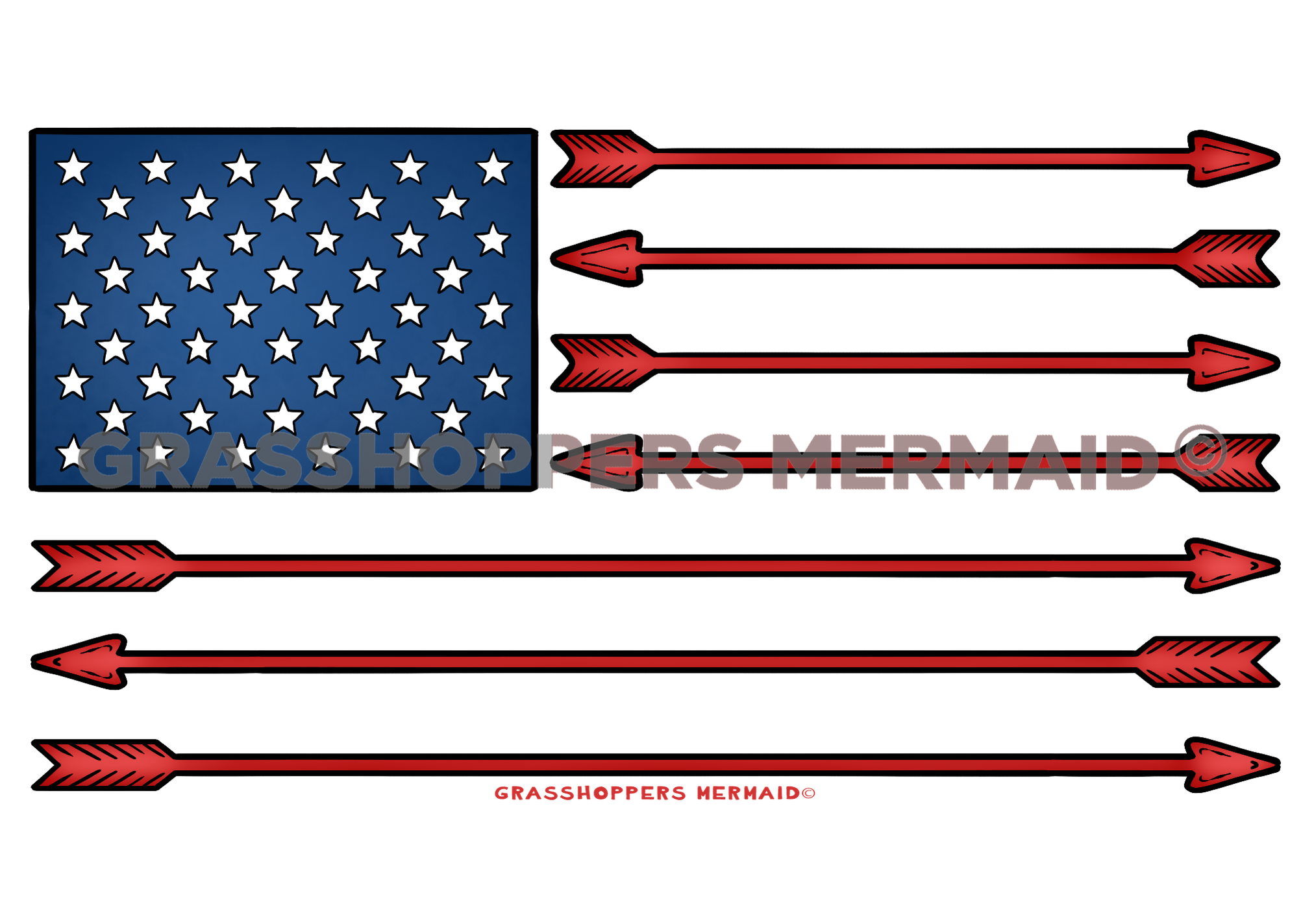 USA Arrow Flag