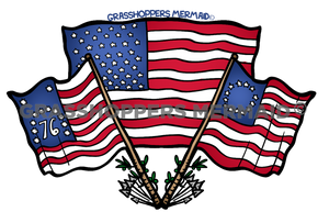 USA Flag Collage