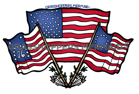 USA Flag Collage