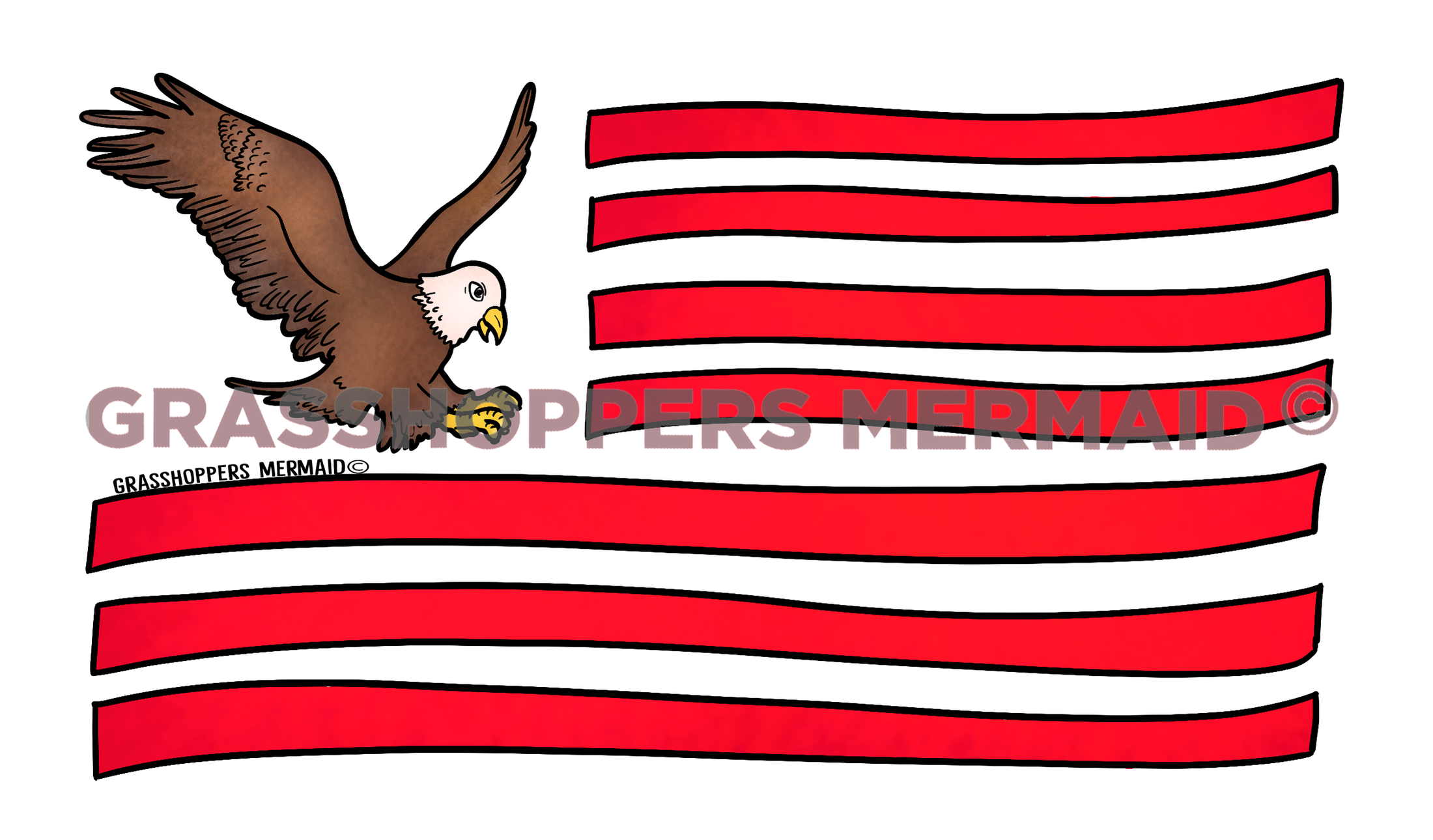 Eagle American Flag