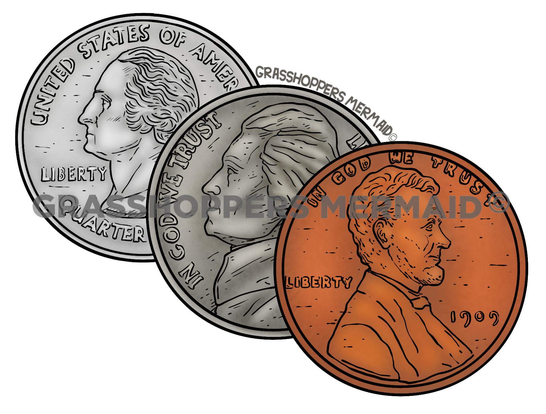 US Coin Trio