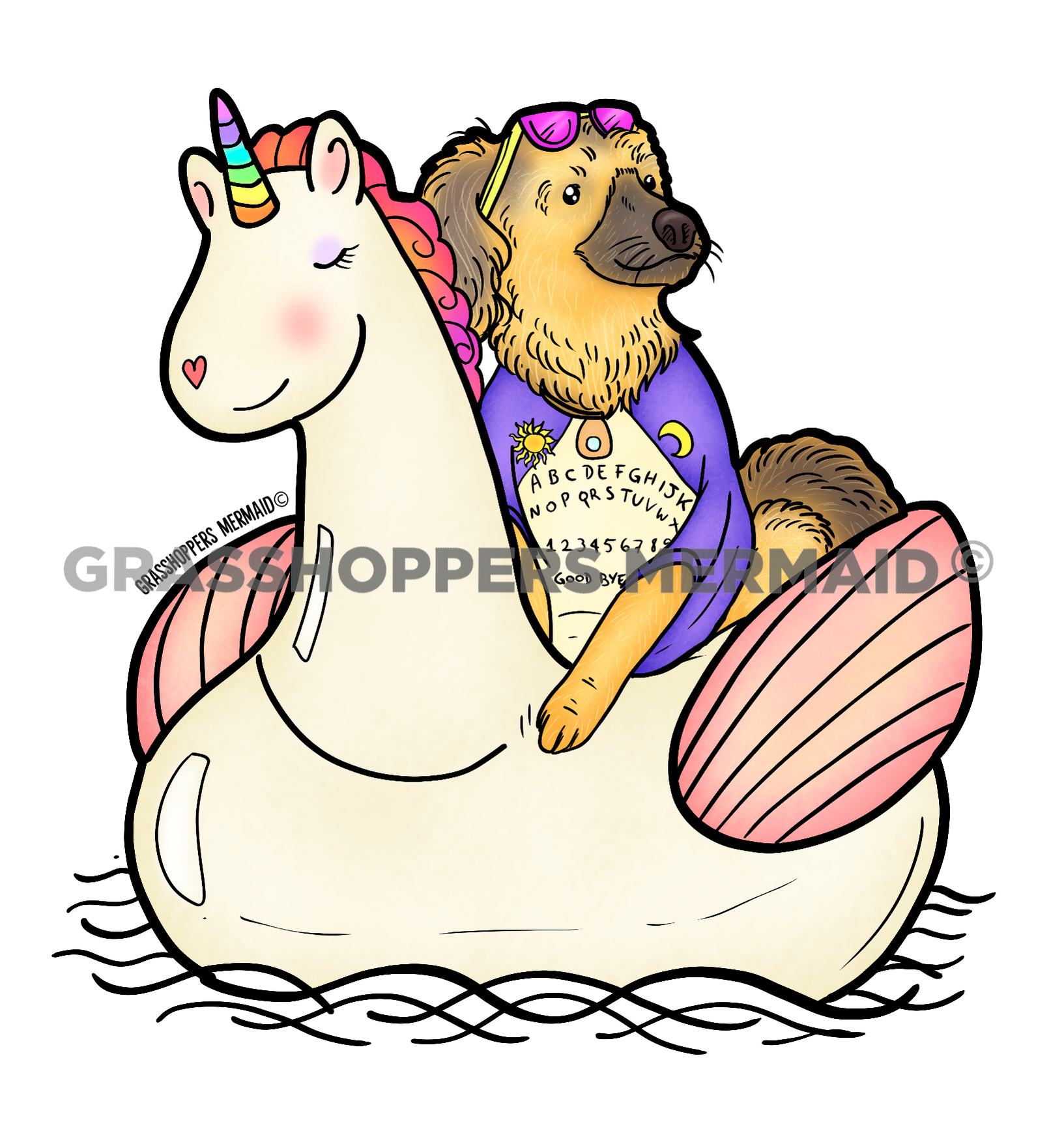 Unicorn Floaty Dog