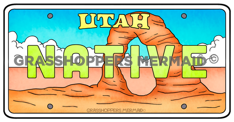 Utah Native Plate