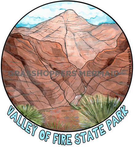 Valley of Fire Watercolor