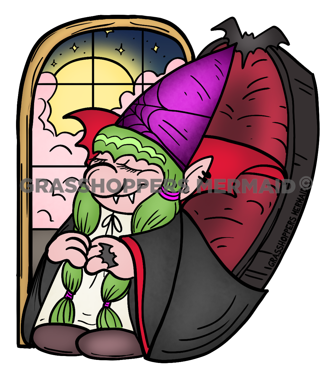 Vampire Girl Gnome