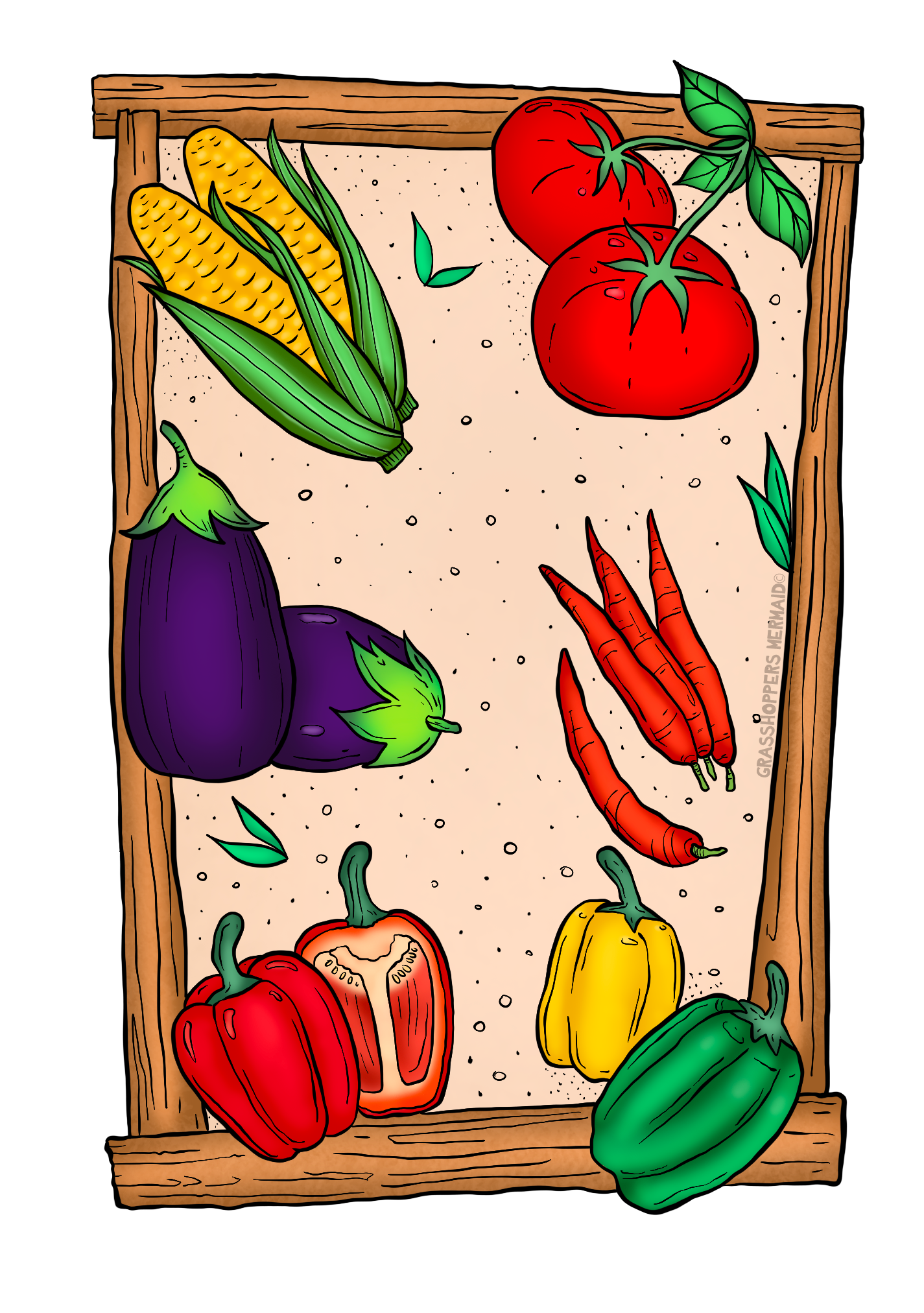 Veggie Garden Collage