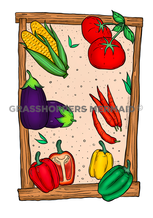 Veggie Garden Collage