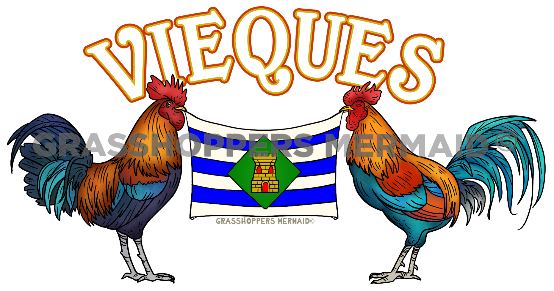 Vieques Rooster Pride