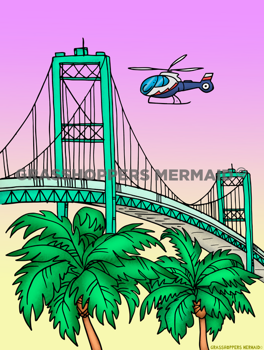 Vincent Thomas with Helicopter