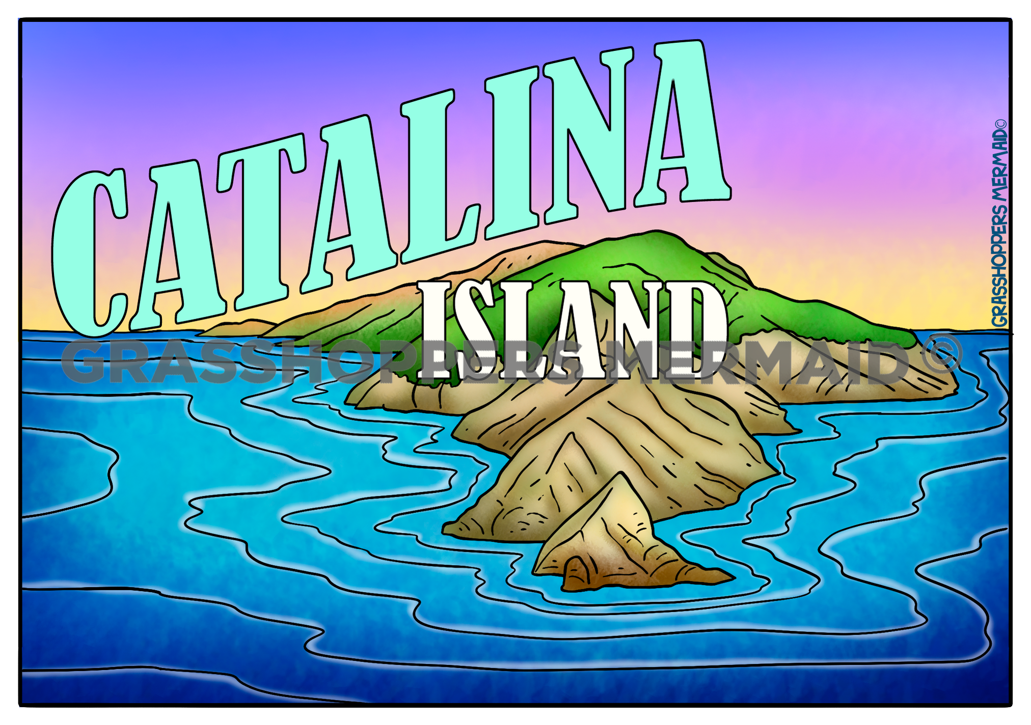 Vintaga Catalina Postcard