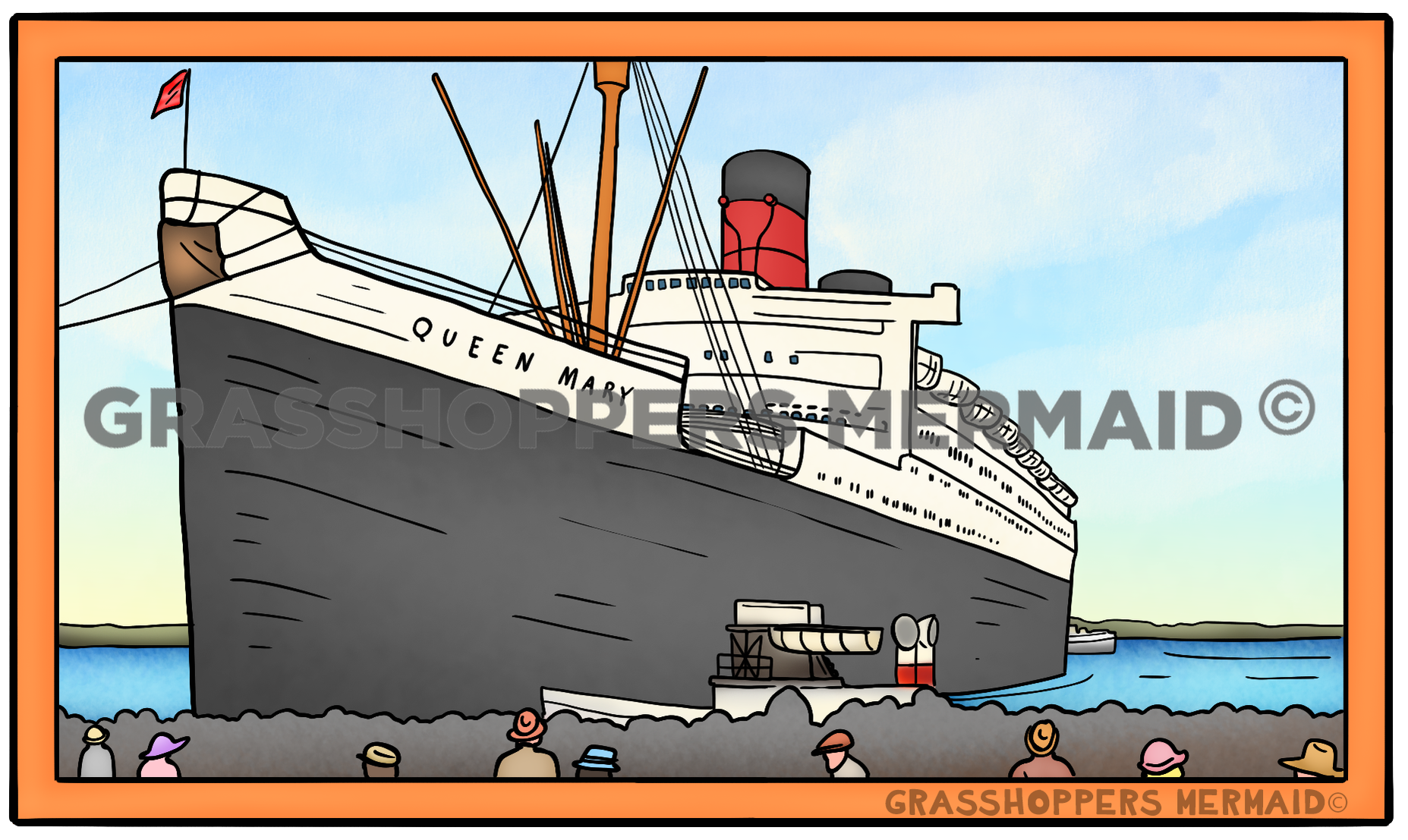 Vintage Queen Mary Takeoff