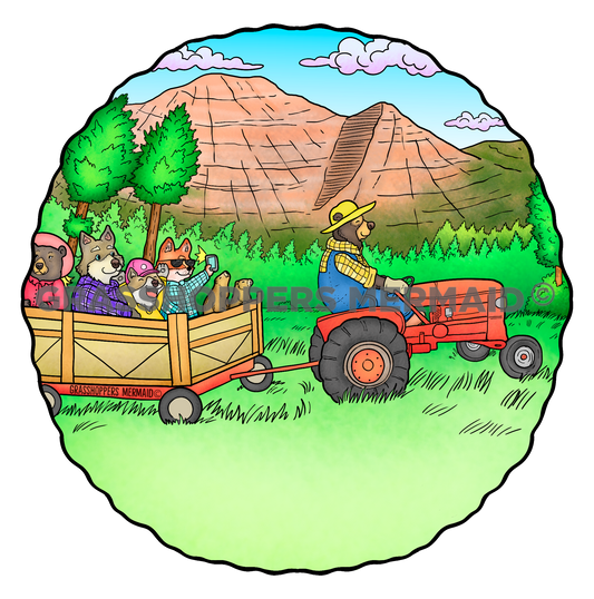 Wagon Ride Scene