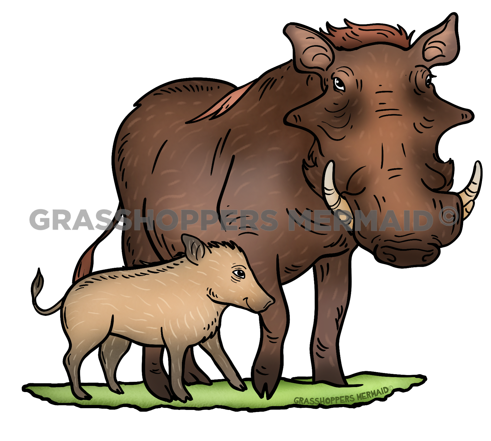 Warthog Family