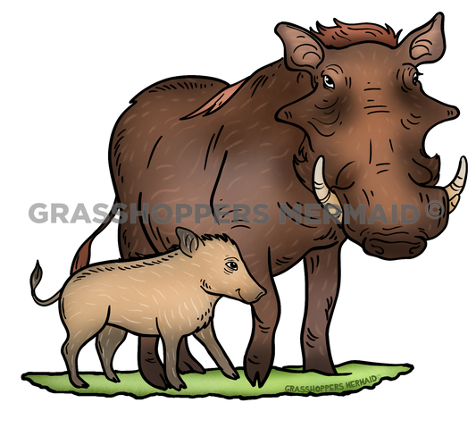 Warthog Family