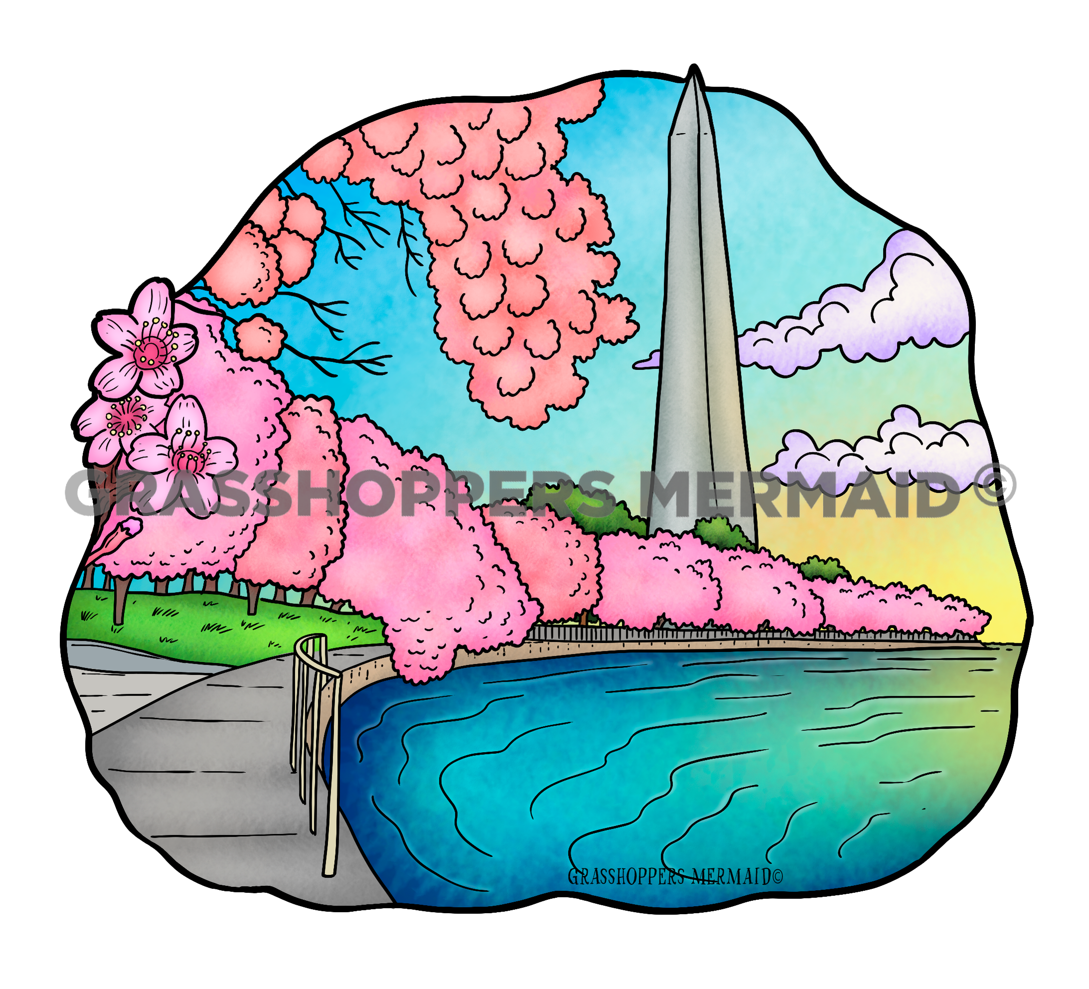 Washington Monument Springtime