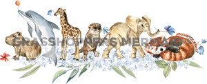 Watercolor Baby Animals