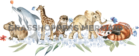 Watercolor Baby Animals