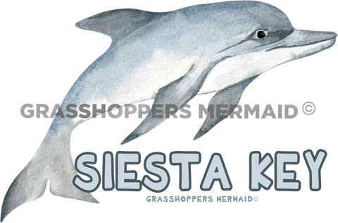 Watercolor Baby Dolphin
