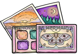 Watercolor Butterfly Box
