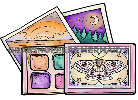 Watercolor Butterfly Box