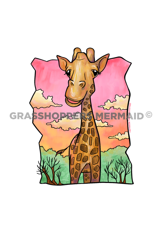 Watercolor Giraffe