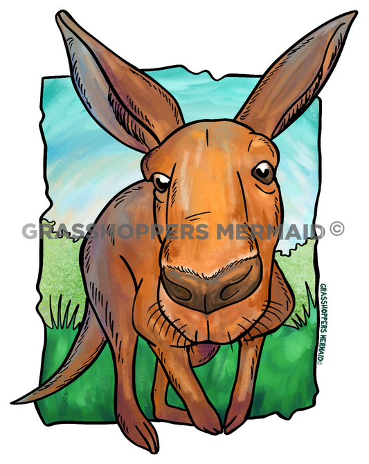 Watercolor Kangaroo