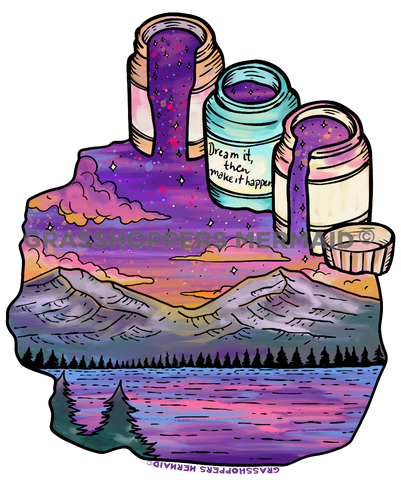 Watercolor Mountain Dreams