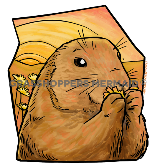Watercolor Prairie Dog