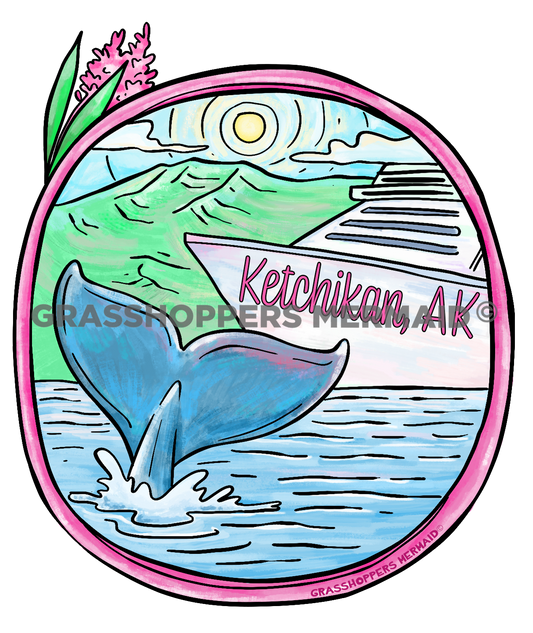 Watercolor Whale Cruise