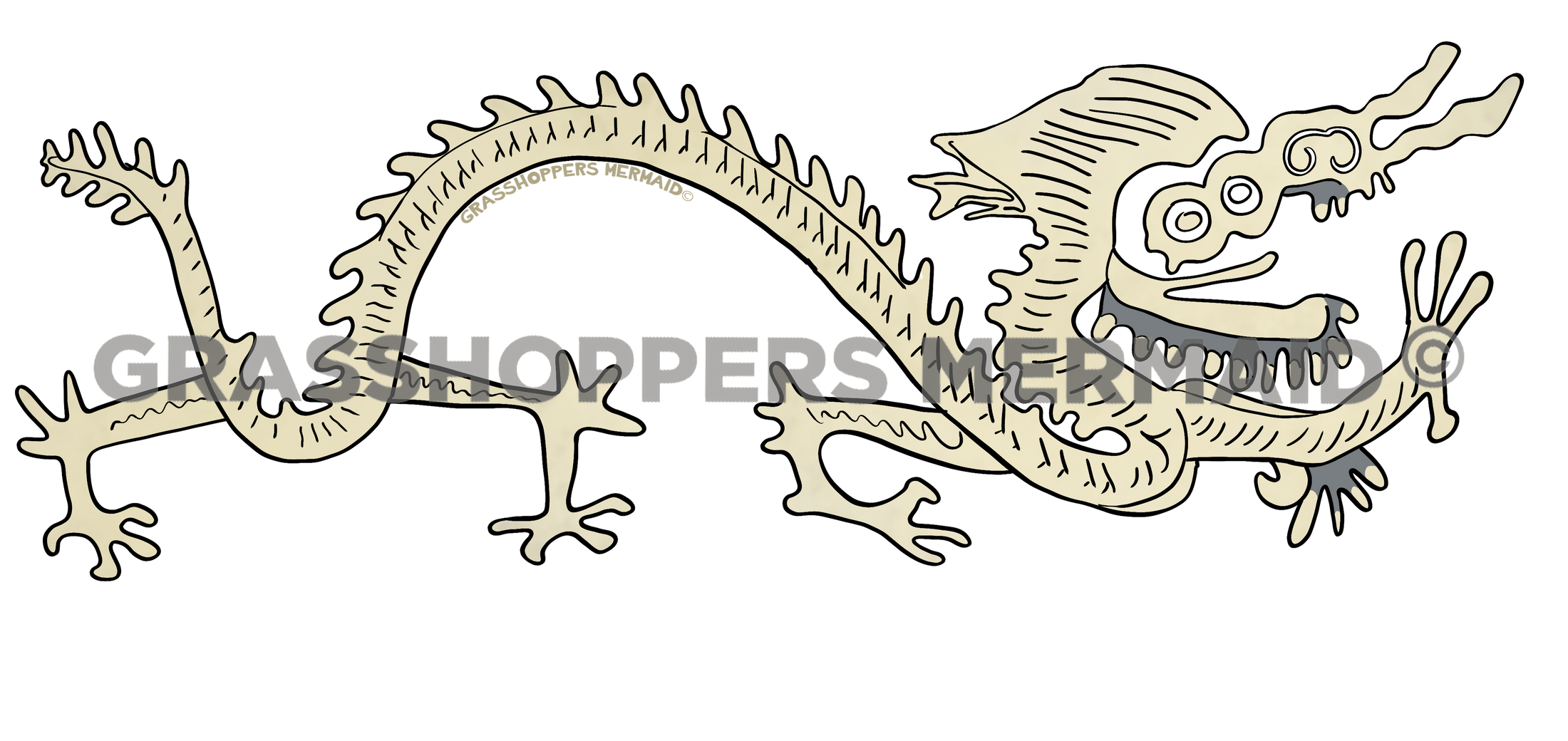 White Chinese Dragon
