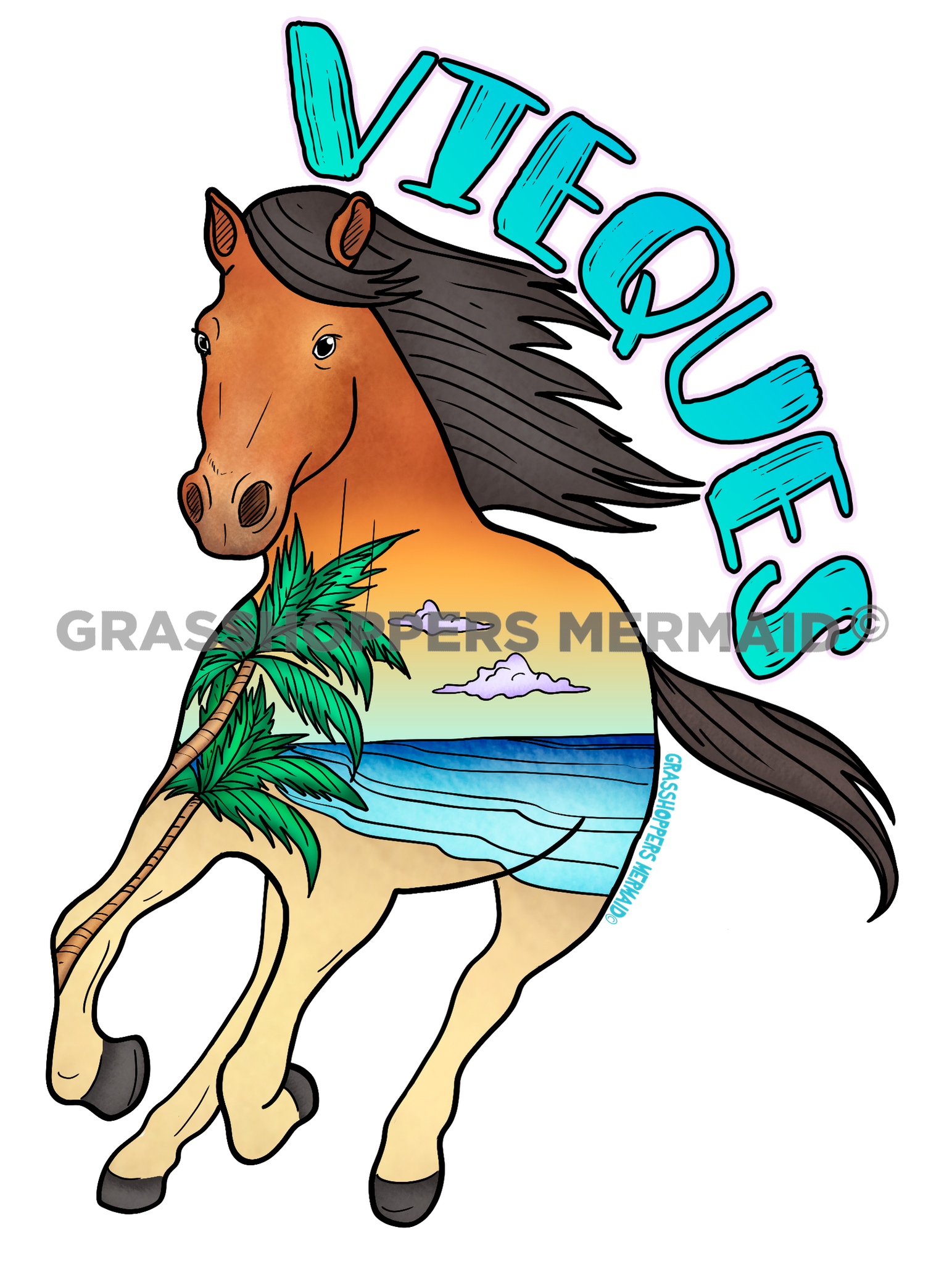 Solo Wild Beach Horse