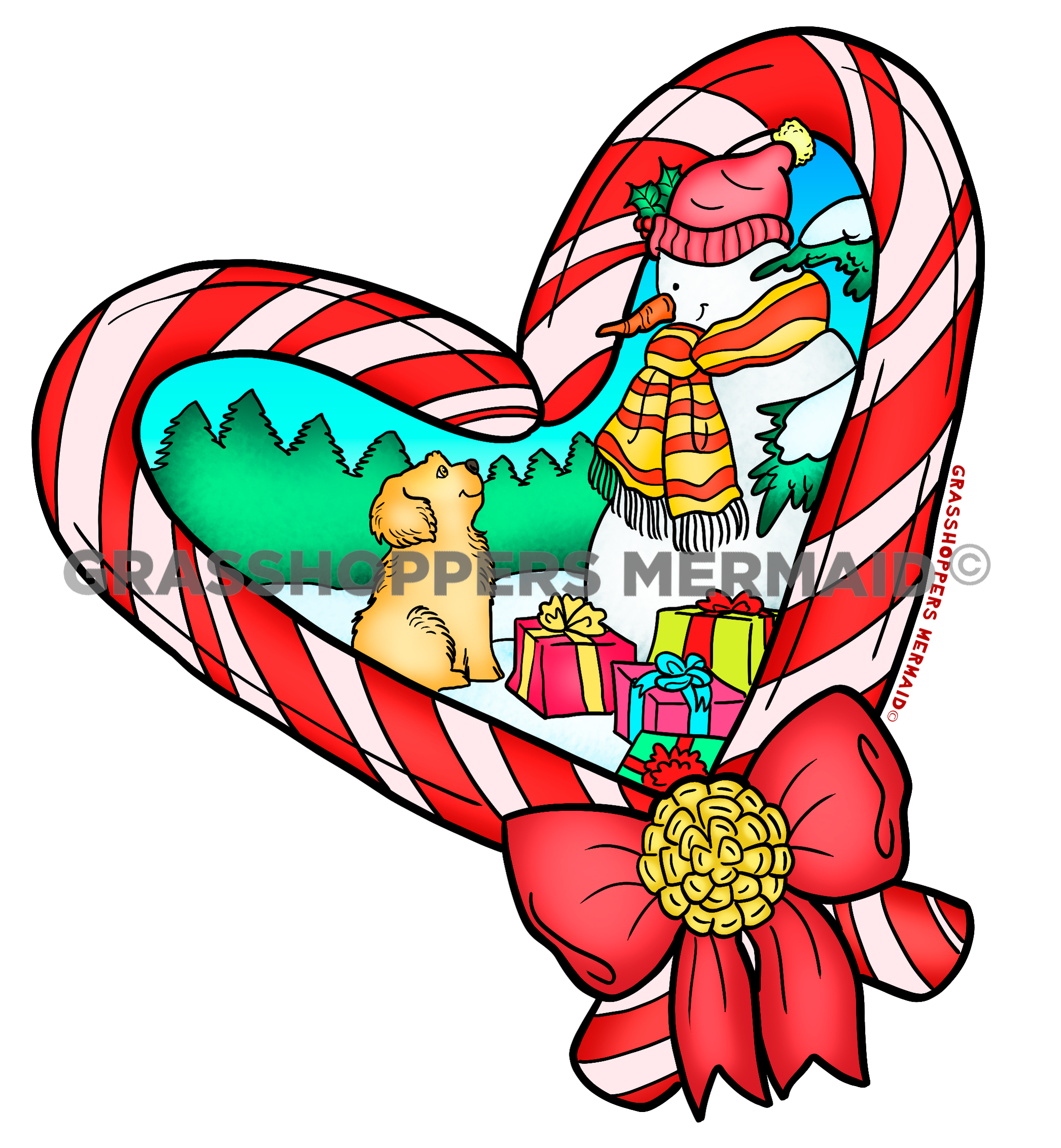 Winter Candy Heart