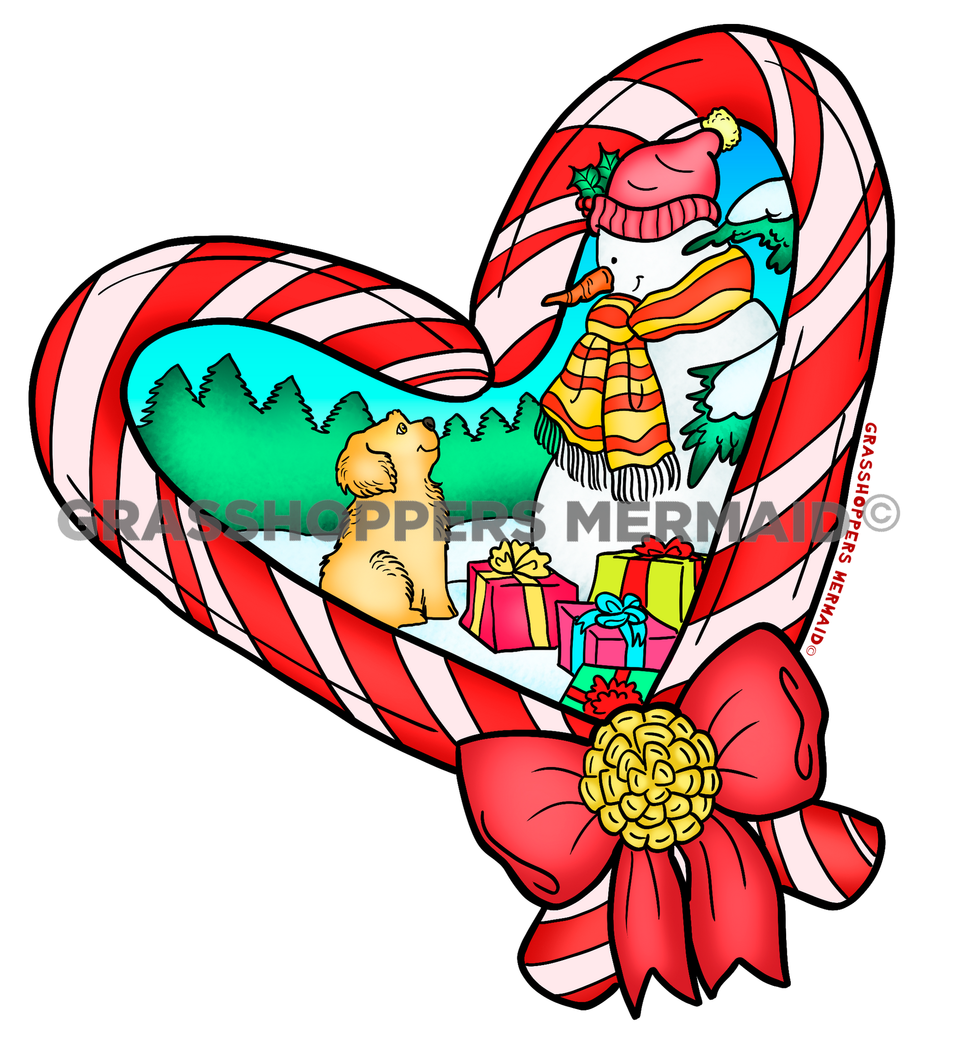 Winter Candy Heart
