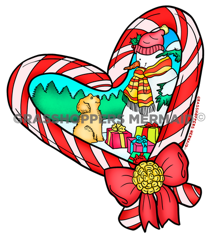 Winter Candy Heart