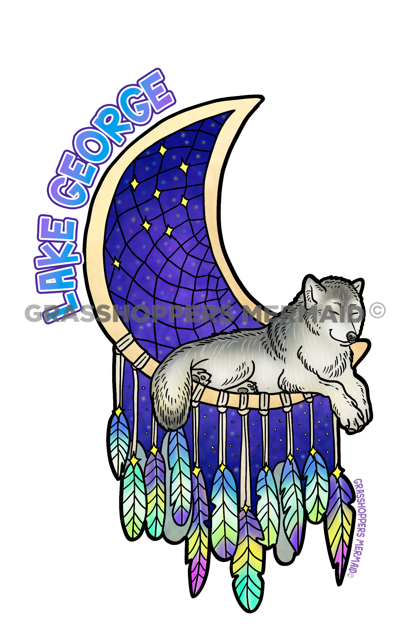 Wolf Dream Catcher